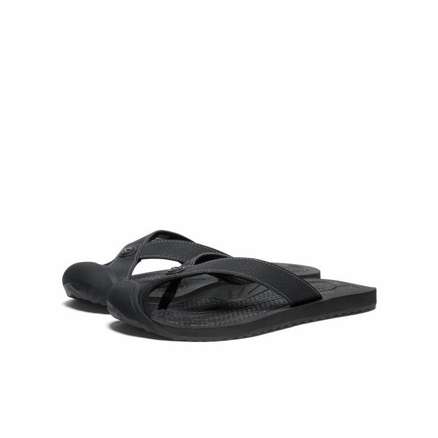 City Uniform Women'S Barbados Flip-Flop  |  Black/Steel Grey