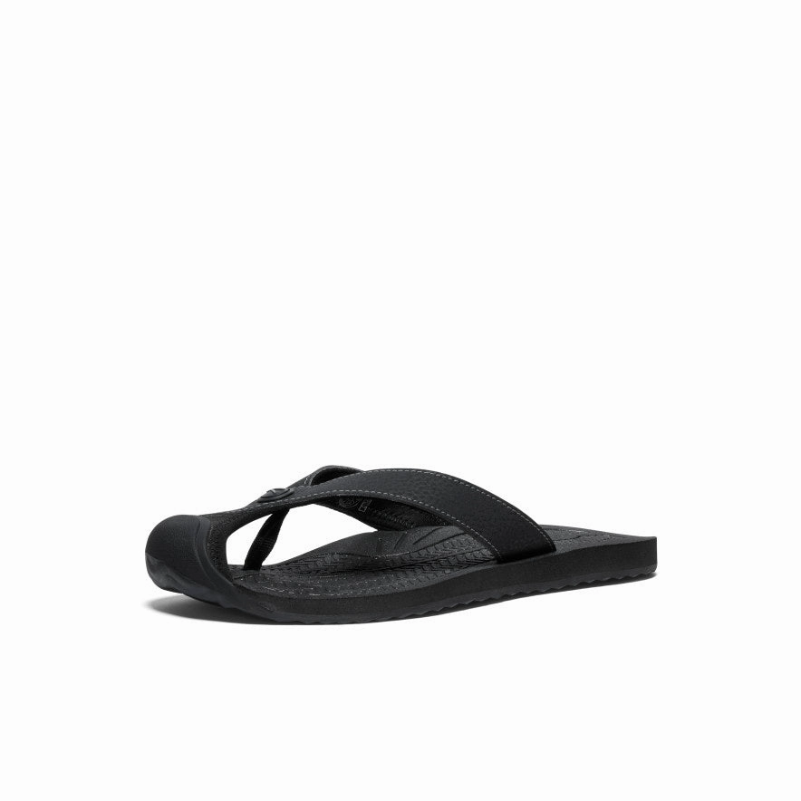 Urban Inspired Women'S Barbados Flip-Flop  |  Black/Steel Grey