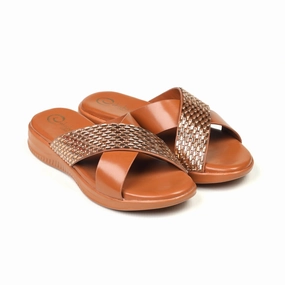 Women'S Cross-Strap Slippers Rhythm Of Life