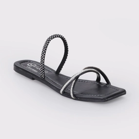 Cool Minimalism Designed For Fluidity Women'S Dazzle Slippers