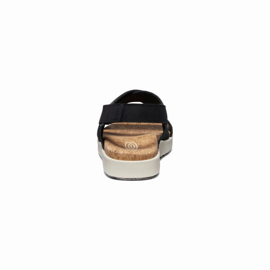 Women'S Elle Criss Cross Sandal  |  Black/Birch Intentional Vibe