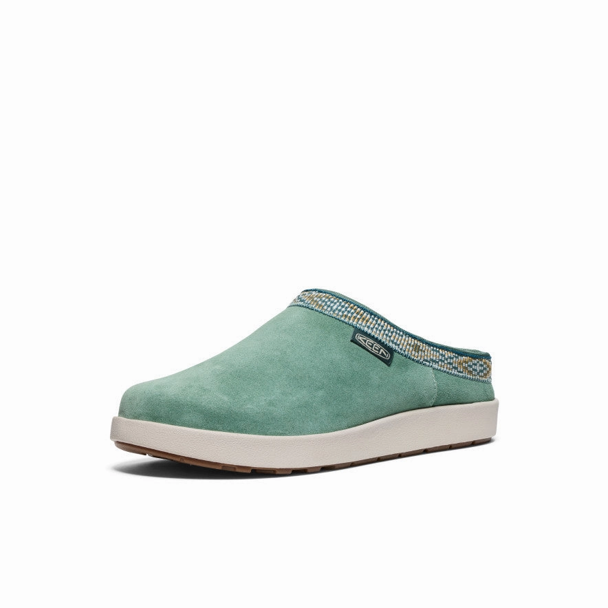 Modern Motionwear Lifestyle Fusion Women'S Elle Suede Mule  |  Dark Forest/Birch
