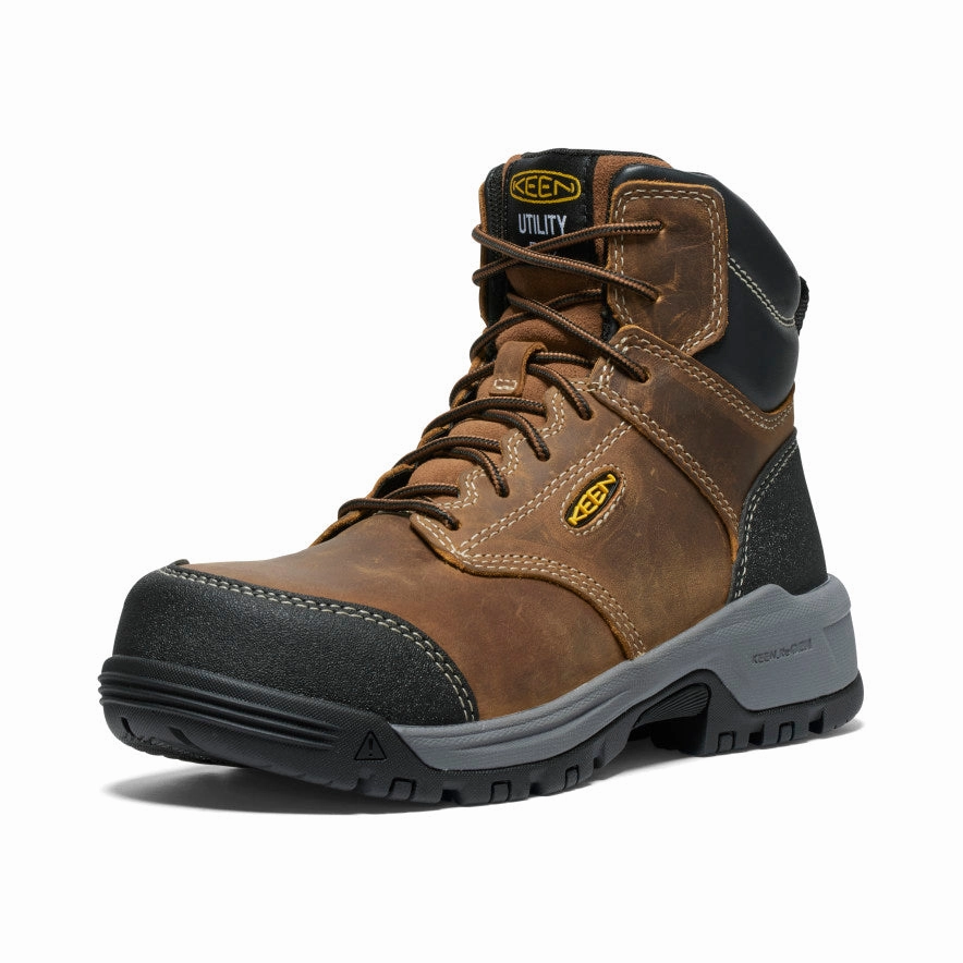 Wearable Clarity Women'S Evanston 6" Esd Boot (Carbon Toe)  |  Bison/Black