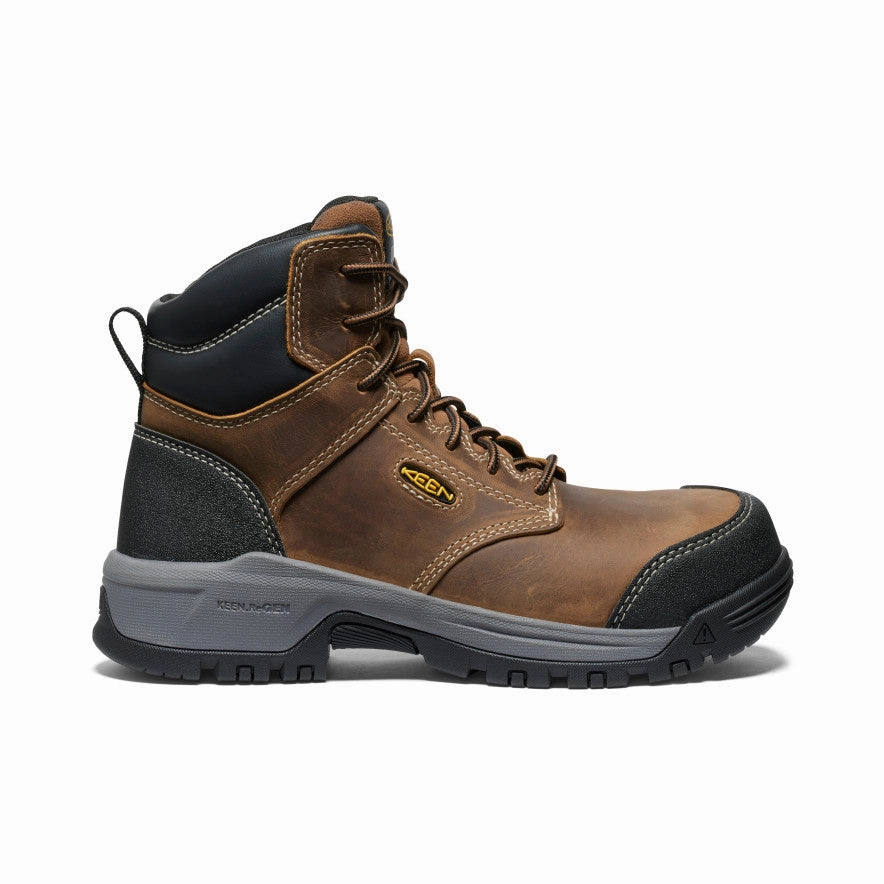 Smart Casual Core Live Lightwear Women'S Evanston 6" Esd Boot (Carbon Toe)  |  Bison/Black