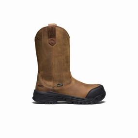 Women'S Evanston Pull-On Waterproof Boot (Carbon Toe)  |  Bison/Black Future-Ease Built To Adapt