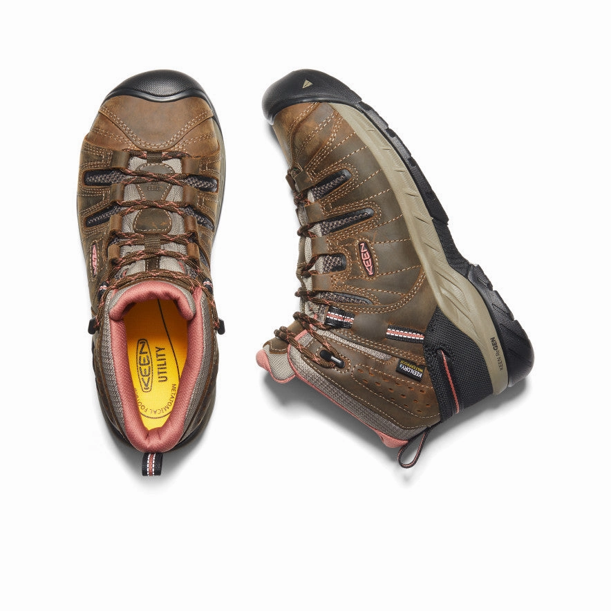 Women'S Flint Ii Waterproof Boot (Soft Toe)  |  Cascade Brown/Brick Dust Fit To Live Vibe-Centered