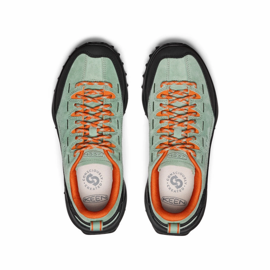 Style Meets Tech Women'S Jasper Zionic Sneaker  |  Granite Green/Gold Flame