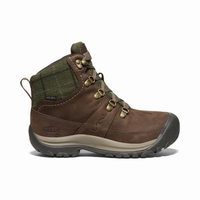 Modular Wear City State Women'S Kaci Iii Winter Waterproof Boot  |  Dark Earth/Green Plaid