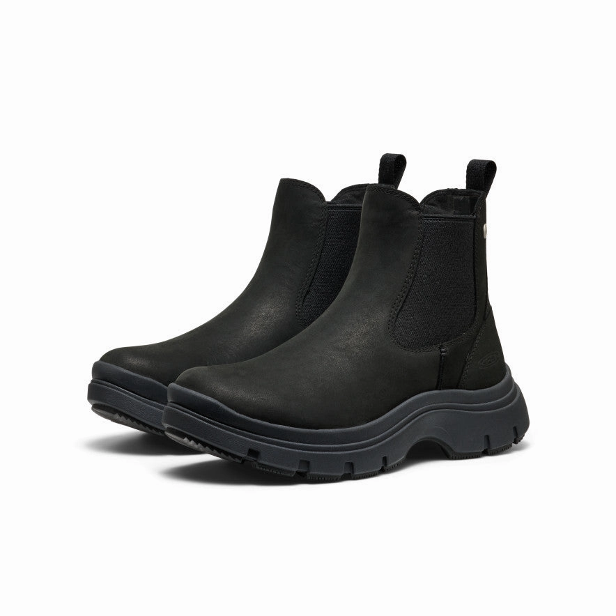 Calm Aesthetic Step Into Rhythm Women'S Kosa Chelsea Boot  |  Black/Black