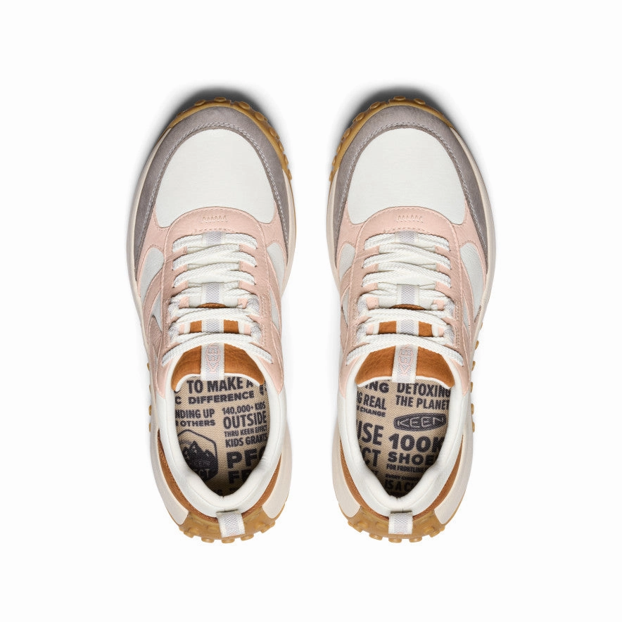Pulse Of The City Season-Free Style Women'S Ks86 Leather Sneaker  |  Keen Maple/Cameo Rose