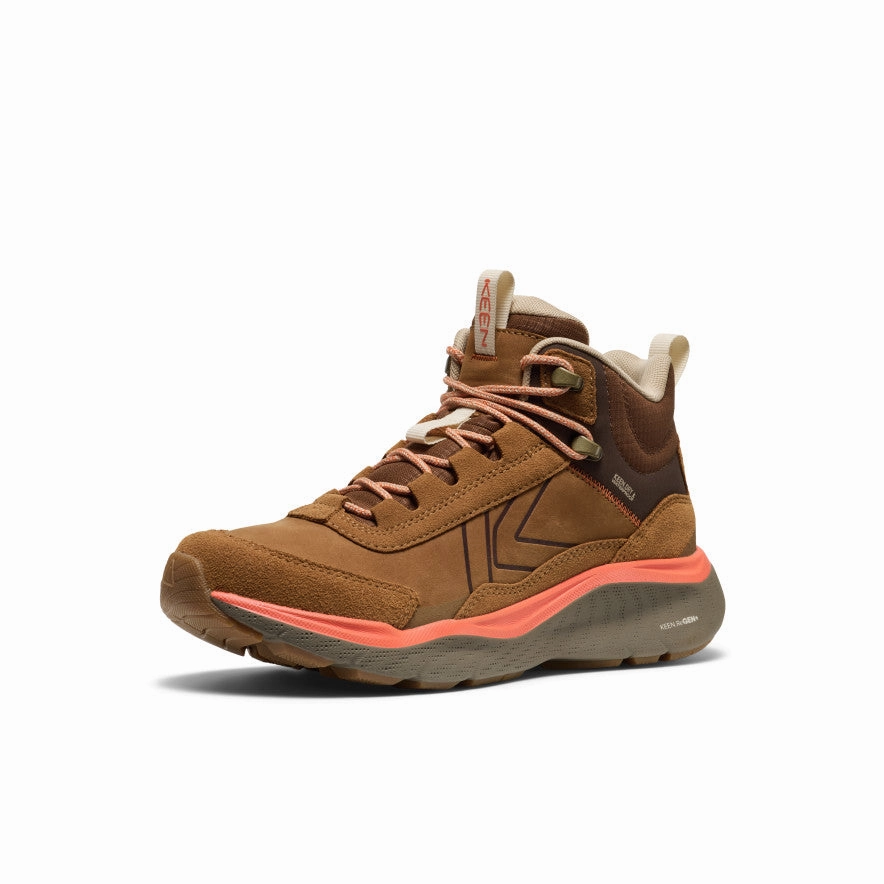 Women'S Leiki Waterproof Leather Hiking Boot  |  Chipmunk/Bison Fresh Expression Dynamic Layerwear