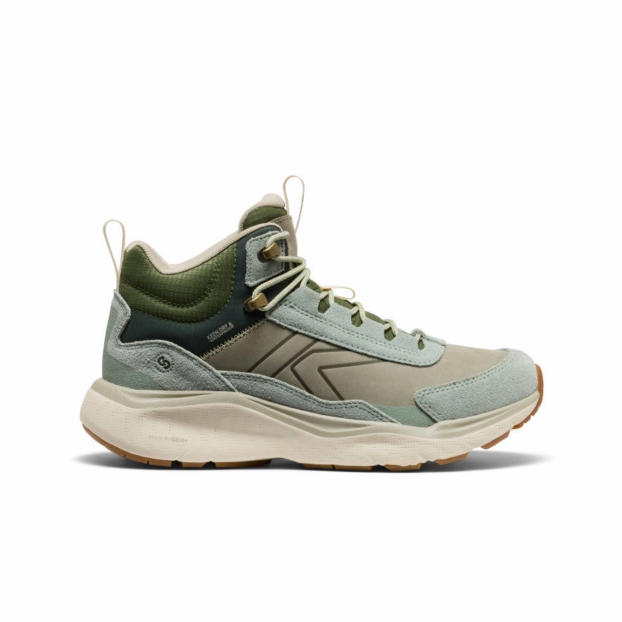 Women'S Leiki Waterproof Leather Hiking Boot  |  Iceberg Green/Bronze Green Soft Structure Motion Clarity