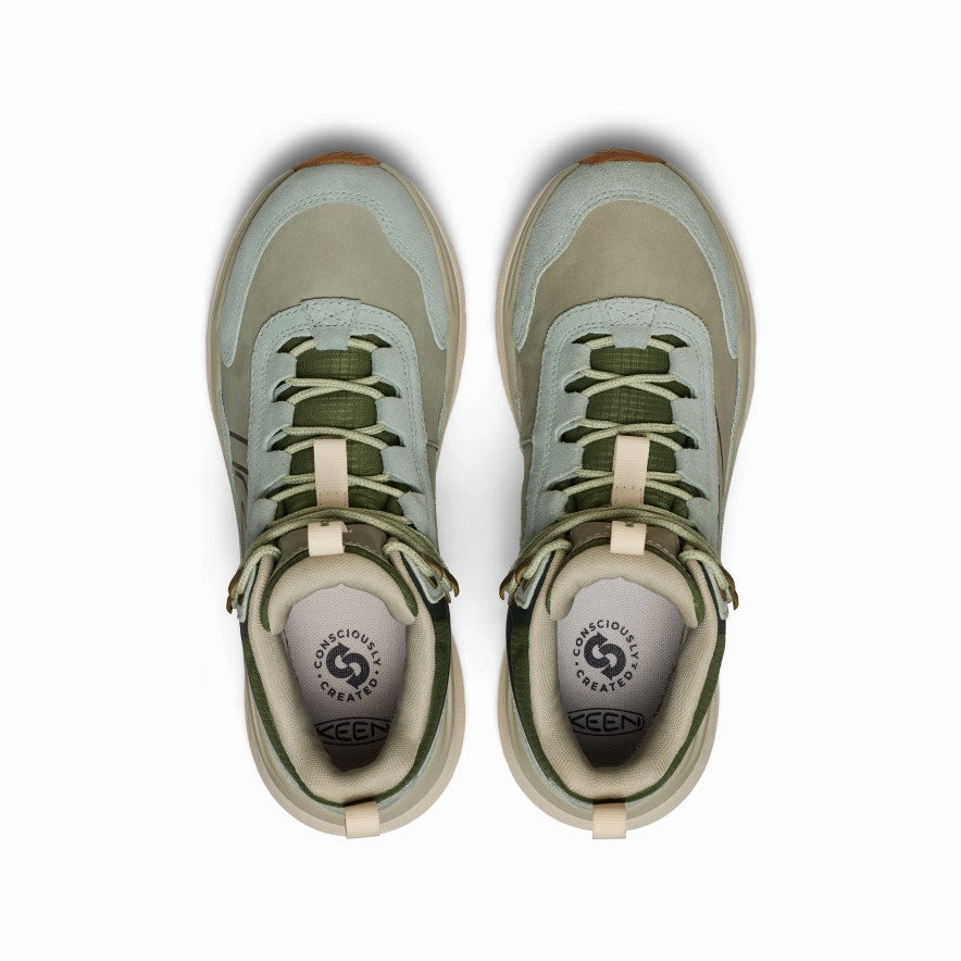 Women'S Leiki Waterproof Leather Hiking Boot  |  Iceberg Green/Bronze Green Streamlined Fit Inspired Living