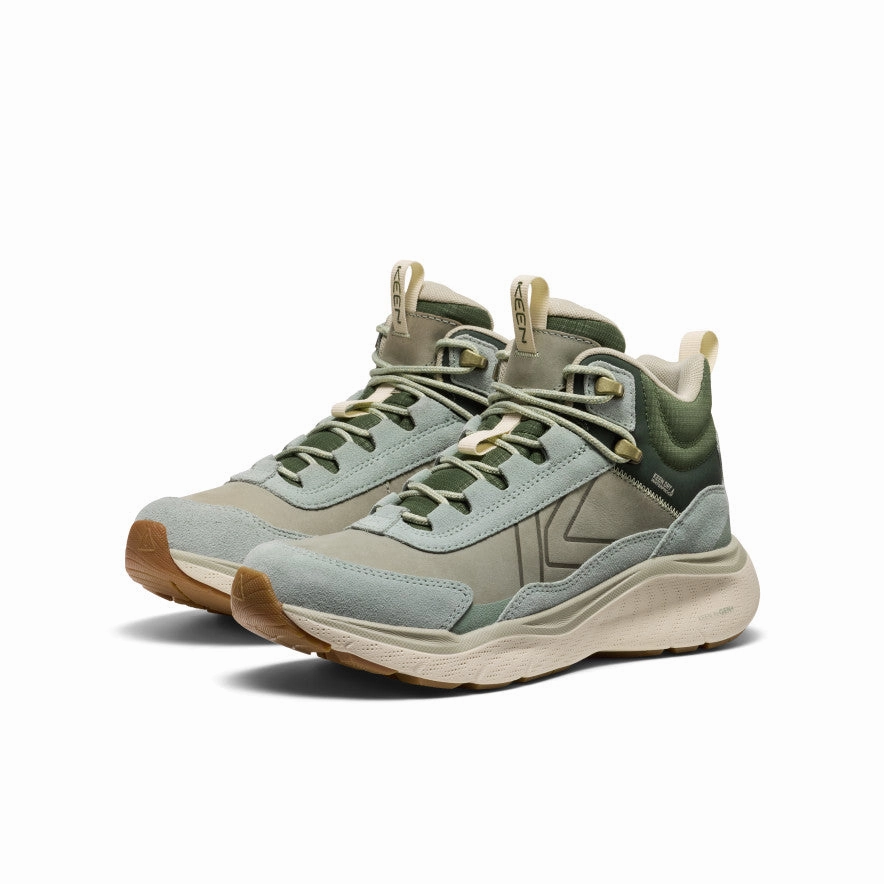 Women'S Leiki Waterproof Leather Hiking Boot  |  Iceberg Green/Bronze Green Function-First Fit