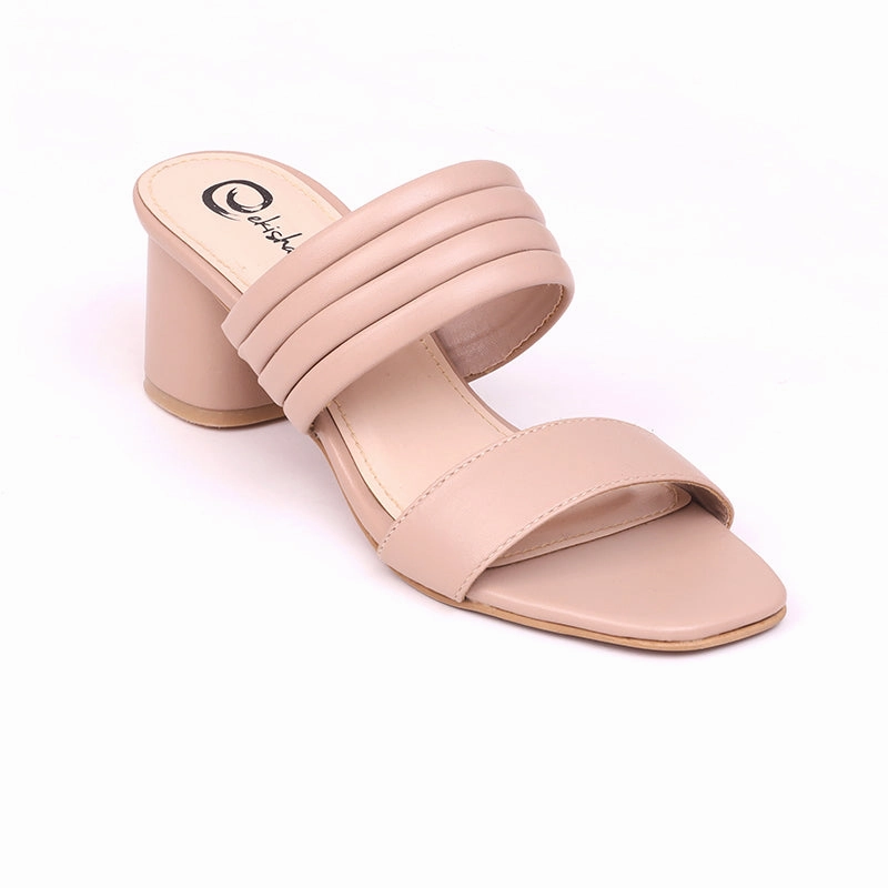 Elevate Your Routine Urban Inspired Women'S Ribbed Slipper Heels