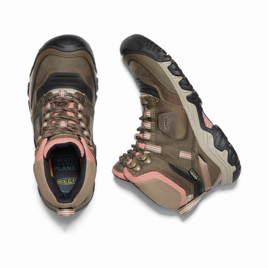 Wearable System Tech-Forward Fit Women'S Ridge Flex Waterproof Boot  |  Timberwolf/Brick Dust