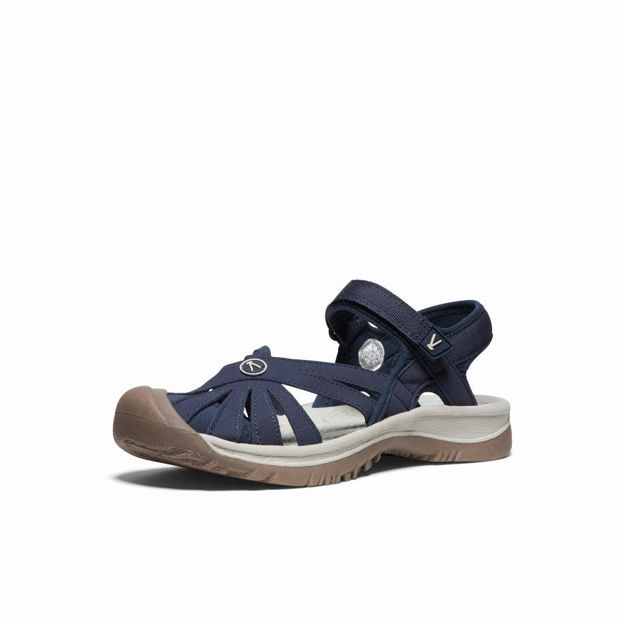 Women'S Rose Sandal  |  Navy Structured Motion