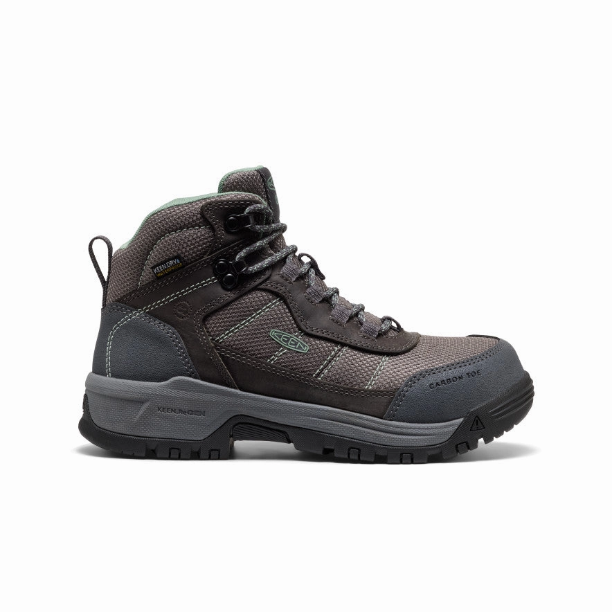 Women'S Skokie Waterproof Work Boot (Carbon Toe)  |  Magnet/Black Fresh Expression