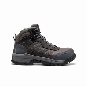 Women'S Skokie Waterproof Work Boot (Carbon Toe)  |  Magnet/Black Fresh Expression