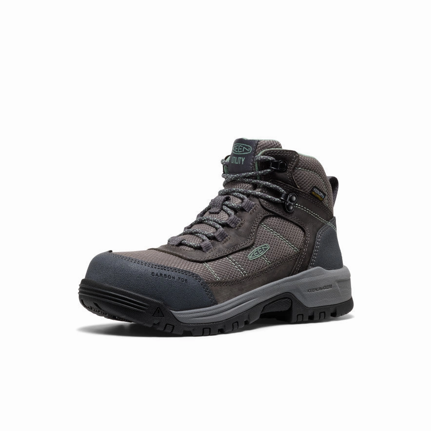 Women'S Skokie Waterproof Work Boot (Carbon Toe)  |  Magnet/Black Smart Function Built For Pace