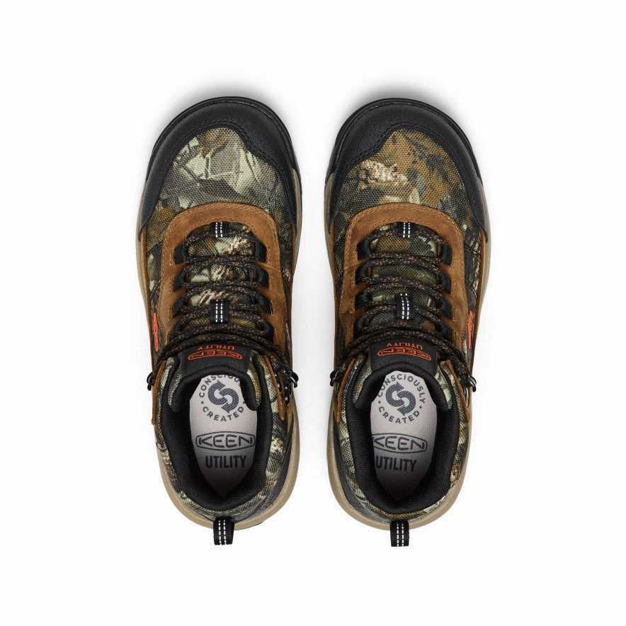 Move-Fit Design In Focus Women'S Skokie Waterproof Work Boot (Soft Toe)  |  Camo/Black