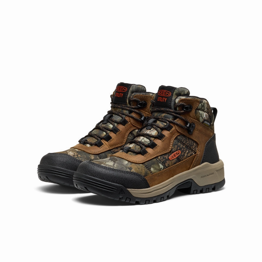 Women'S Skokie Waterproof Work Boot (Soft Toe)  |  Camo/Black Crafted In Flow Live In Motion