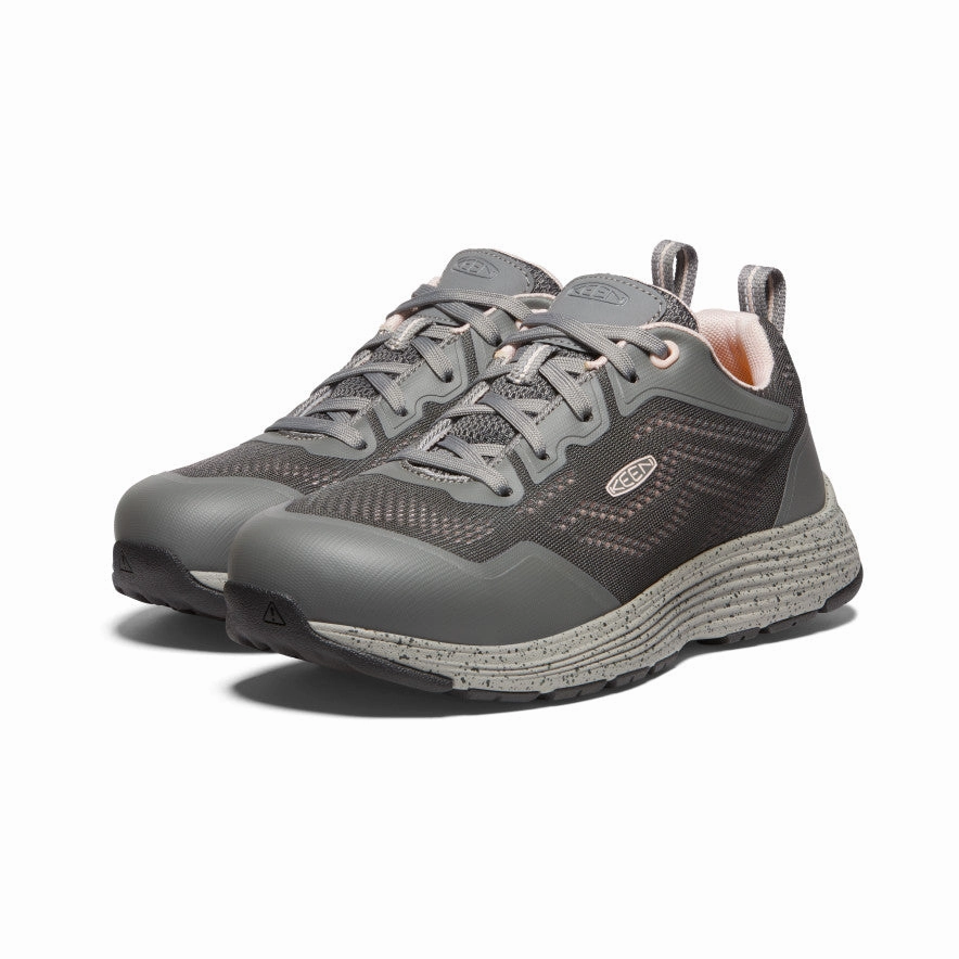 Bold In Simplicity Built For Motion Women'S Sparta 2 (Aluminum Toe)  |  Steel Grey/Peach Whip