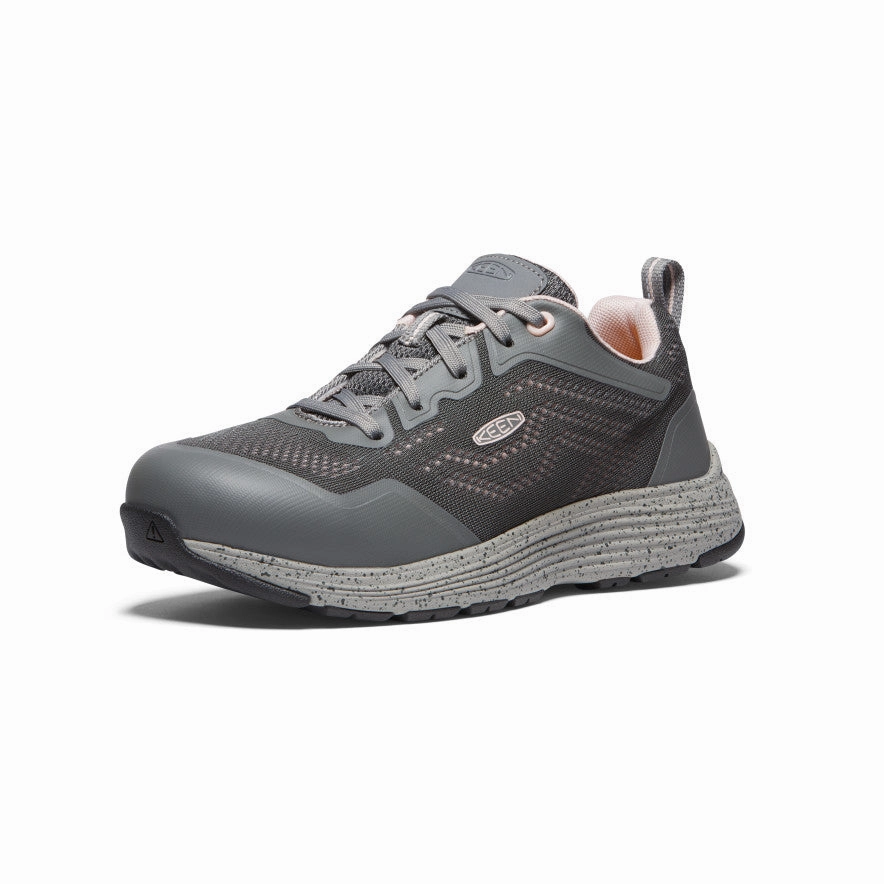 Easy Motion Cool Rhythm Women'S Sparta 2 (Aluminum Toe)  |  Steel Grey/Peach Whip