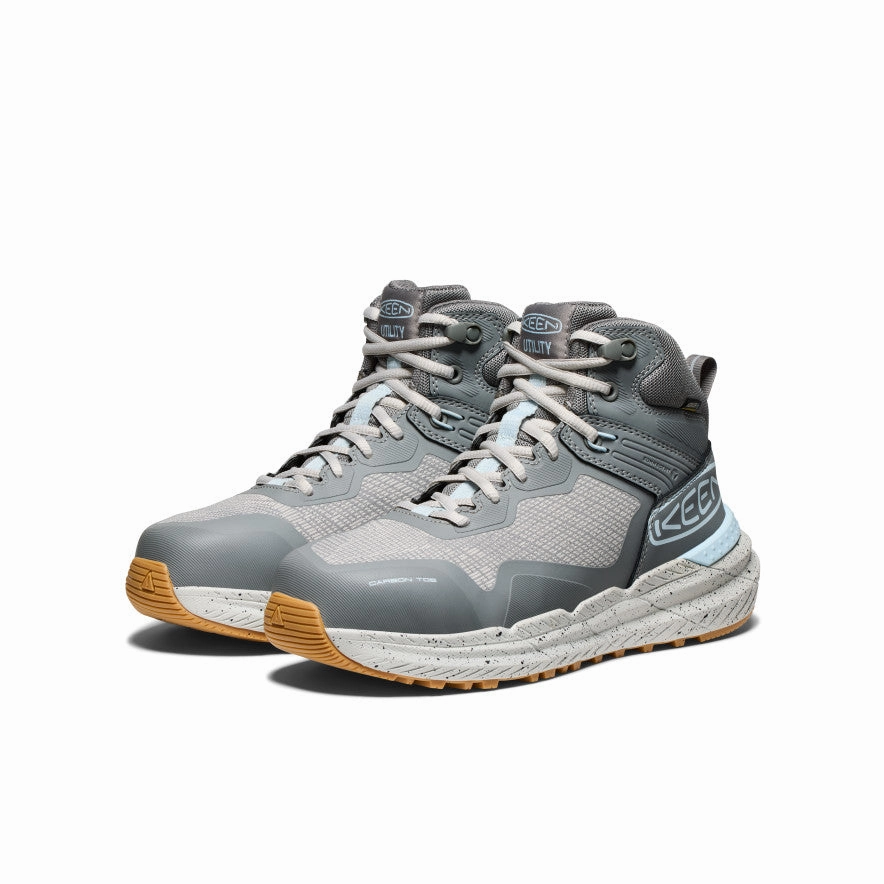 Women'S Synchro Waterproof Work Boot (Carbon Toe)  |  Steel Grey/Gum Core Aesthetic