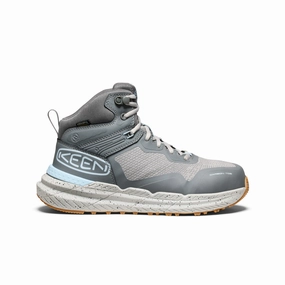 New Wave Fit Soft Structure Women'S Synchro Waterproof Work Boot (Carbon Toe)  |  Steel Grey/Gum