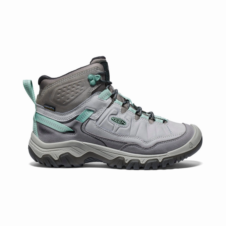 Daily Wear Women'S Targhee Iv Waterproof Hiking Boot  |  Alloy/Granite Green