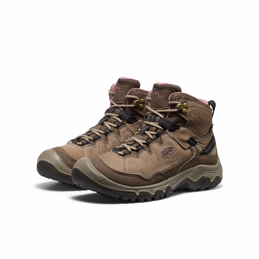 Women'S Targhee Iv Waterproof Hiking Boot  |  Brindle/Nostalgia Rose Ready To Flex