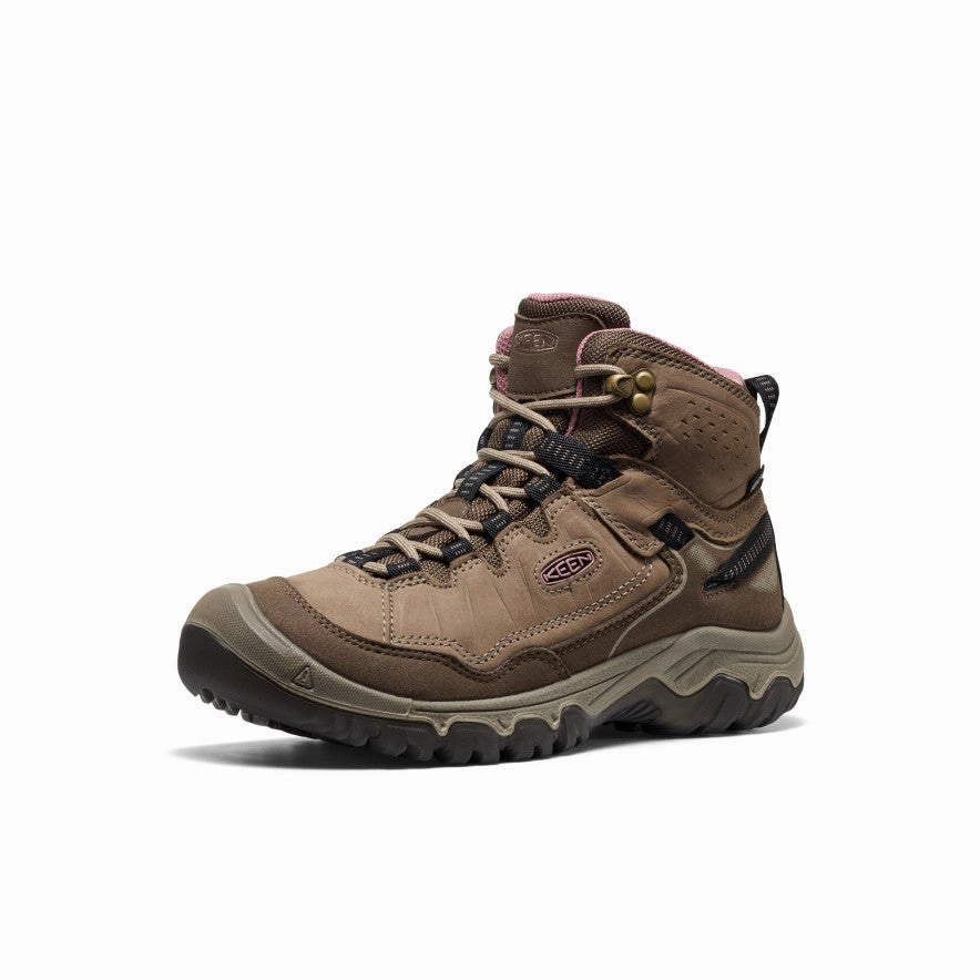 Women'S Targhee Iv Waterproof Hiking Boot  |  Brindle/Nostalgia Rose Crafted Minimal Confident Layers
