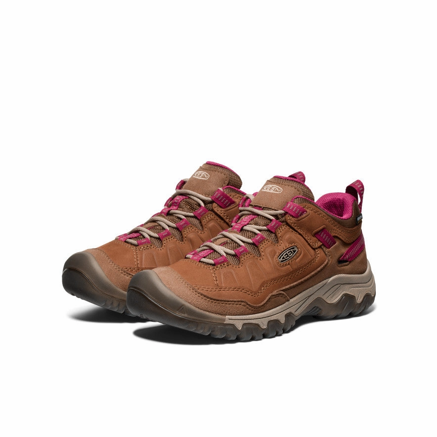 Women'S Targhee Iv Waterproof Hiking Shoe  |  Bison/Beaujolais Your Livewear Style To Evolve