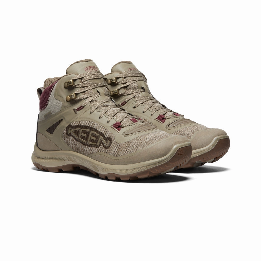 Women'S Terradora Flex Waterproof Hiking Boot  |  Plaza Taupe/Windsor Wine Built For Motion Comfort All Ways