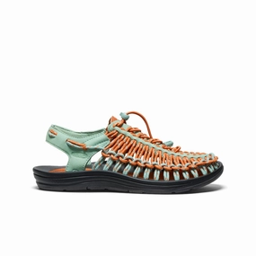 Downtown Vibe Women'S Uneek Sneaker  |  Granite Green/Gold Flame
