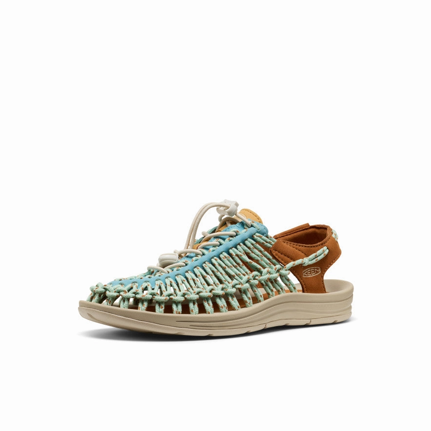 New Neutral Free To Move Women'S Uneek Sneaker  |  Milky Blue/Roasted Pecan