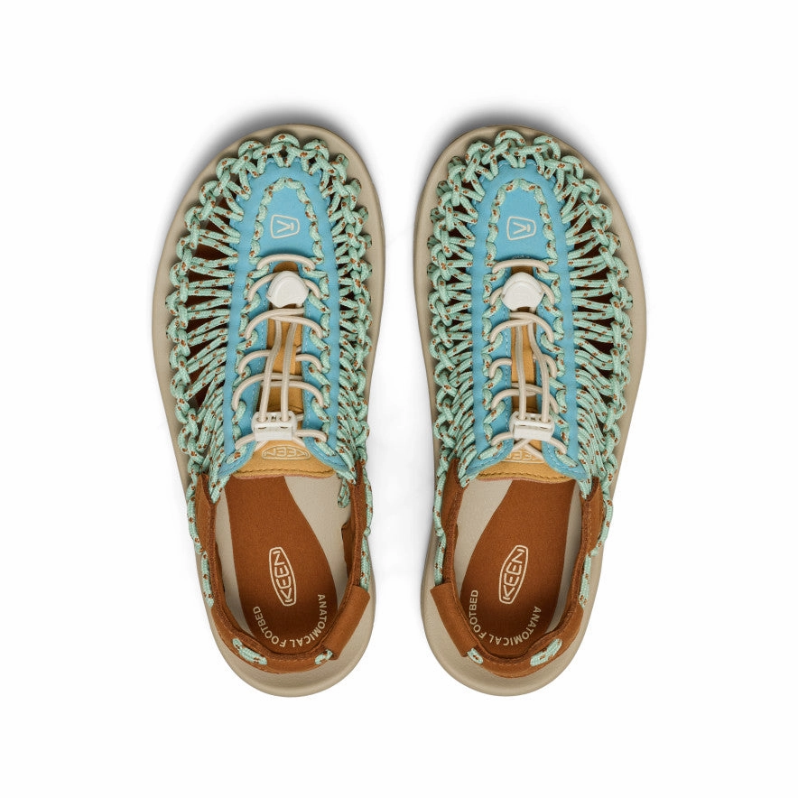 Multi-Context Style Women'S Uneek Sneaker  |  Milky Blue/Roasted Pecan