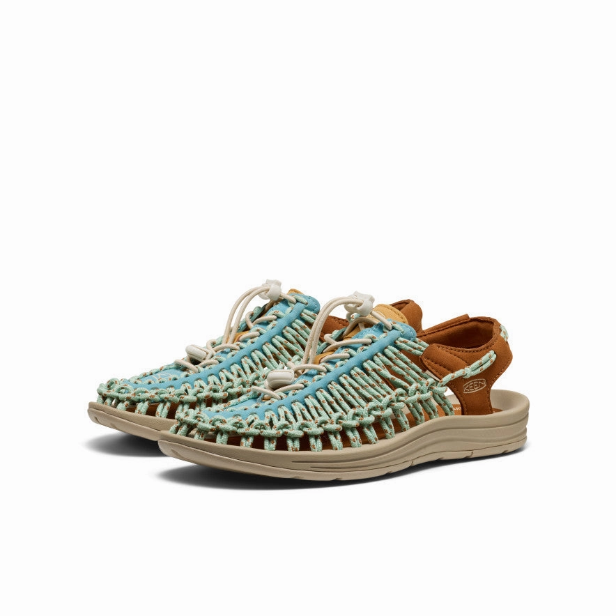 Essential Drop Women'S Uneek Sneaker  |  Milky Blue/Roasted Pecan