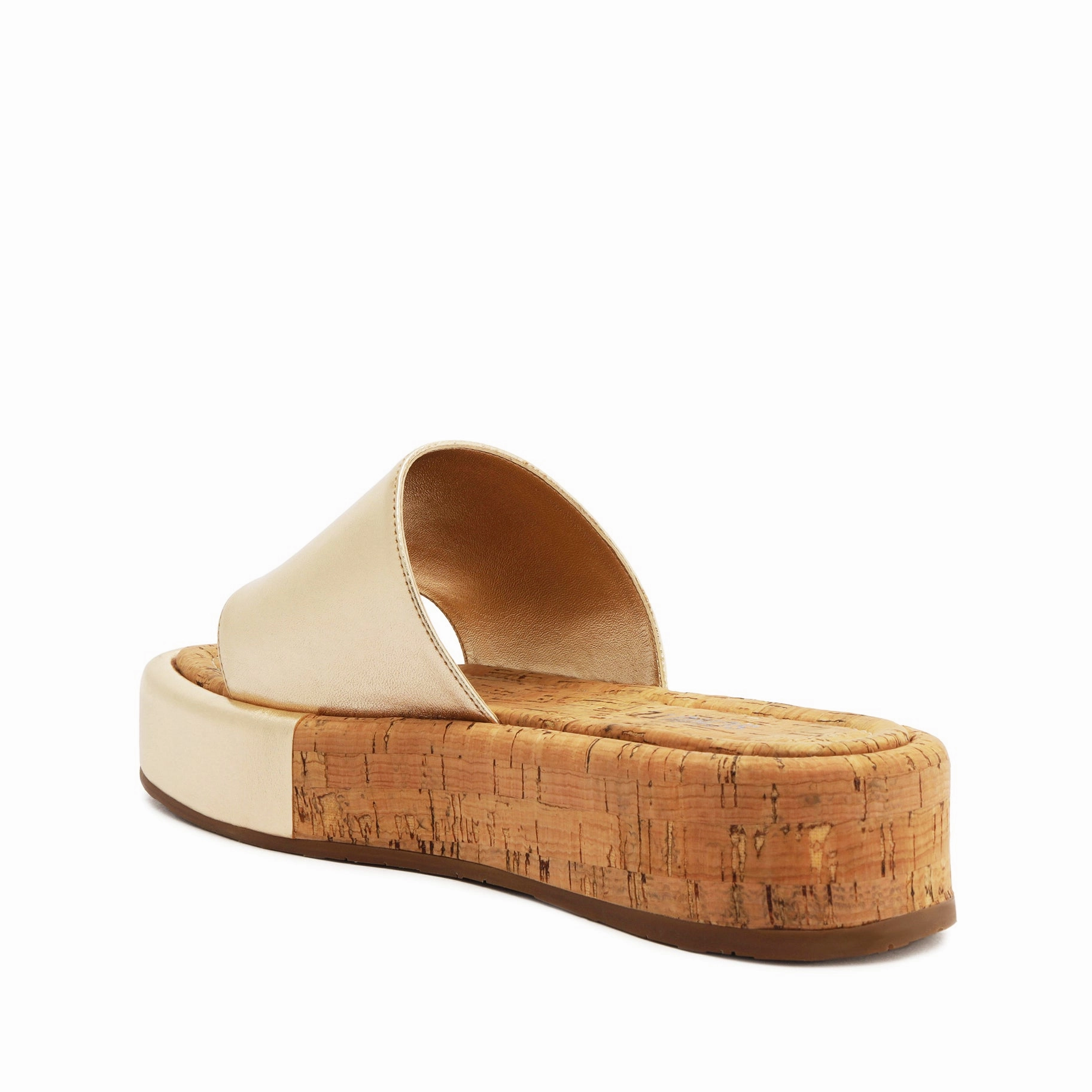 Yara Metallic Leather Sandal Layered Motion Movement Uniform