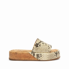 Yara Snake-Embossed Leather Sandal Functional Aesthetic Layer With Ease