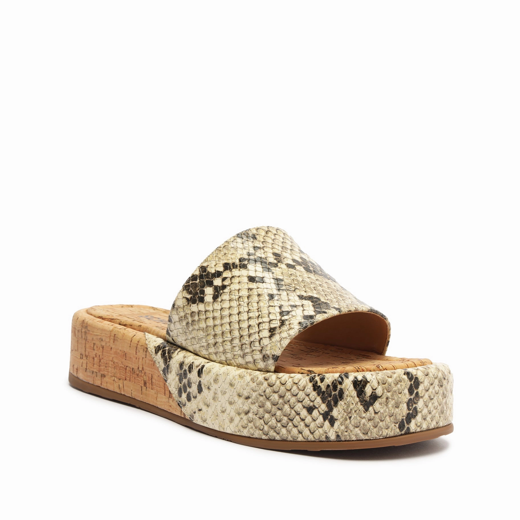 Day-Built Yara Snake-Embossed Leather Sandal
