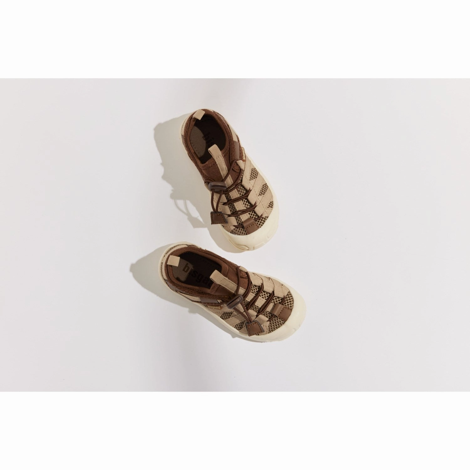 Bisgaard Cocao Zion Lace Shoe Neutral Layers Crafted Fit