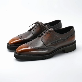 Coltrane Wingtip Balmoral Derby - Rocher Patina Form-Light Fit