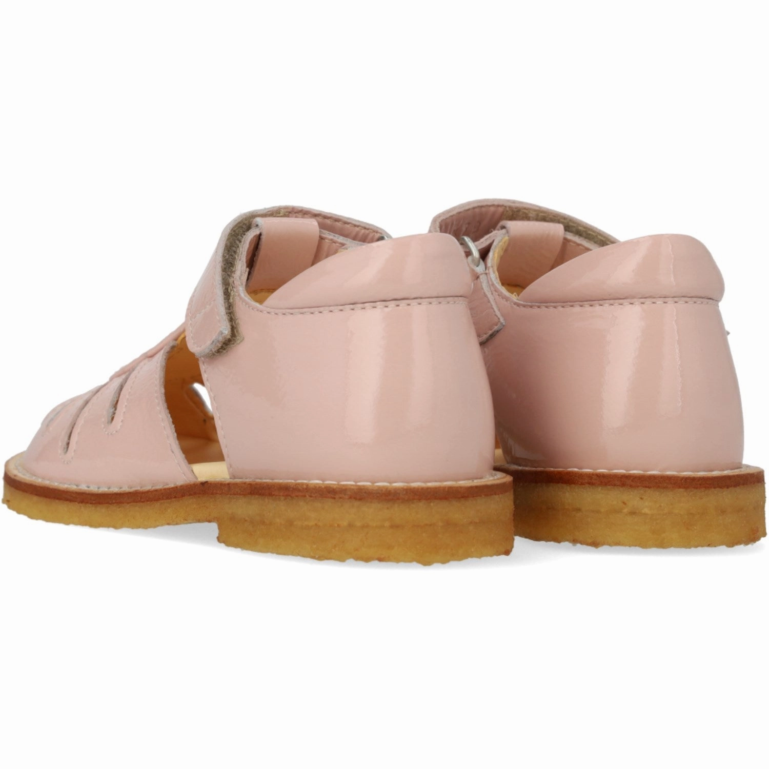 Angulus Rosebud/Rosebud Glitter Sandal With Drop Detail In Sparkling Glitter City-Functional Soft-Fit System