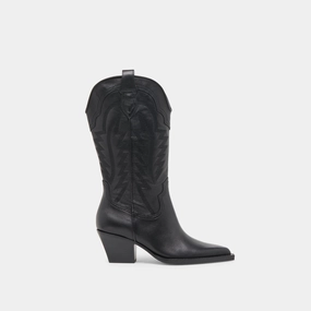 Ryland Wide Calf Boots Black Leather Gear For Today Versatile Mood