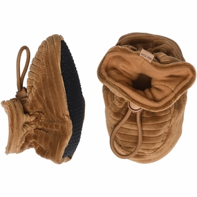 Melton Textile Slippers Velvet Bone Brown Season-Neutral Pure Function