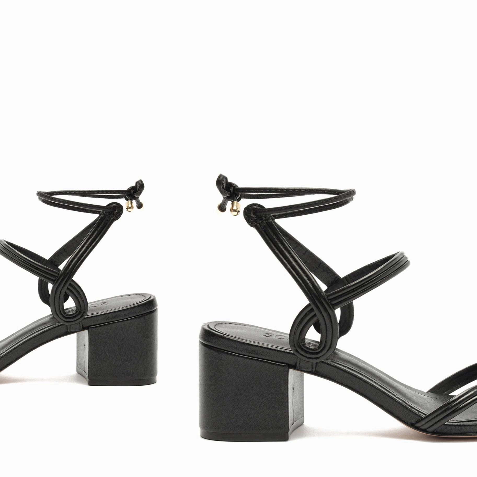 Uncomplicated Gear Brynn Mid Block Leather Sandal