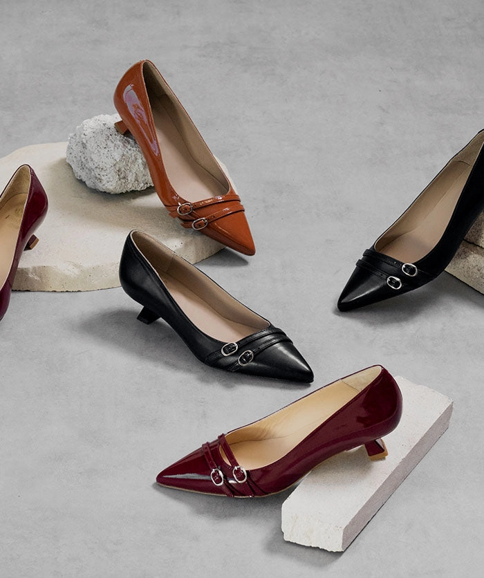 Ease-Ready Smooth Fit Nomie Cognac Pumps