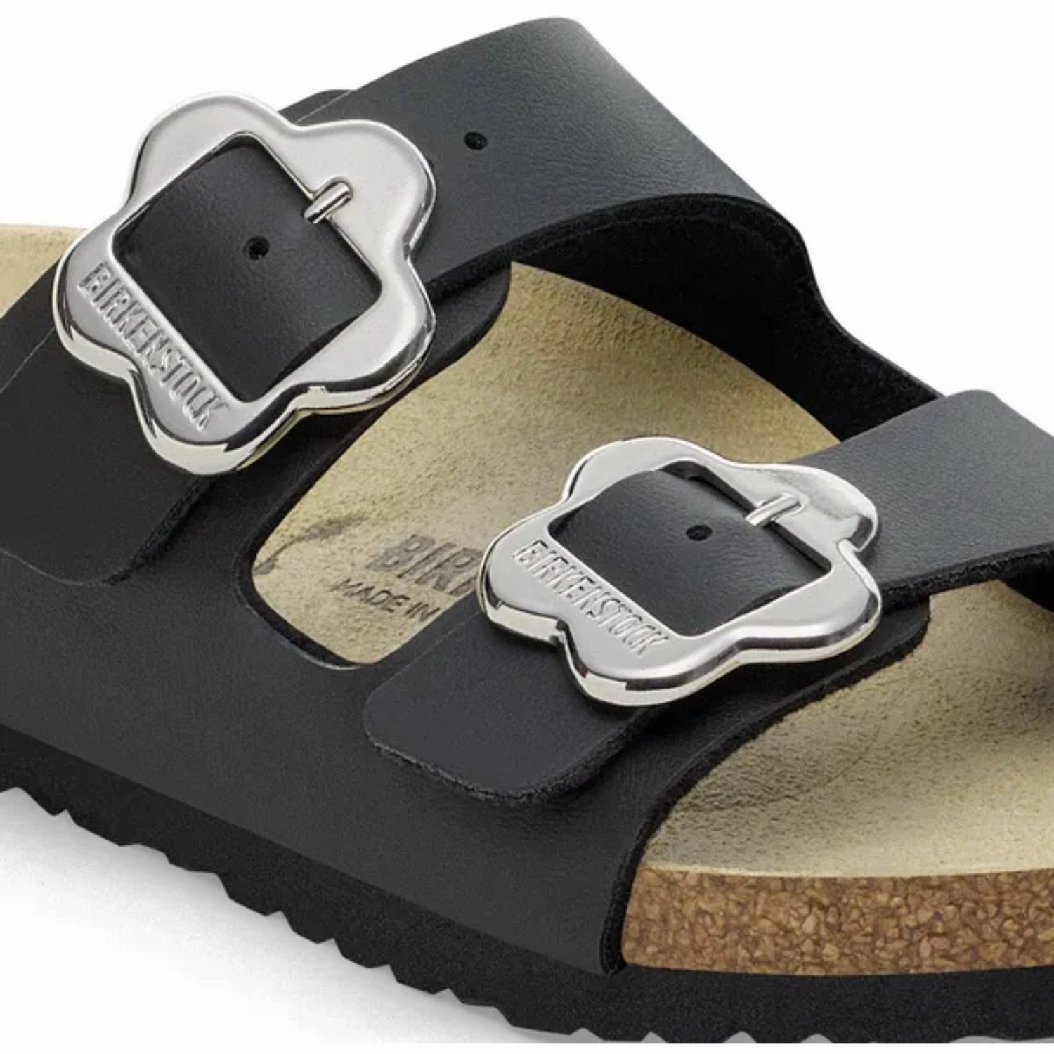 Purpose-Ready Birkenstock Arizona Kids Flower Buckle Bf Black